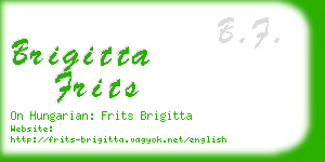 brigitta frits business card